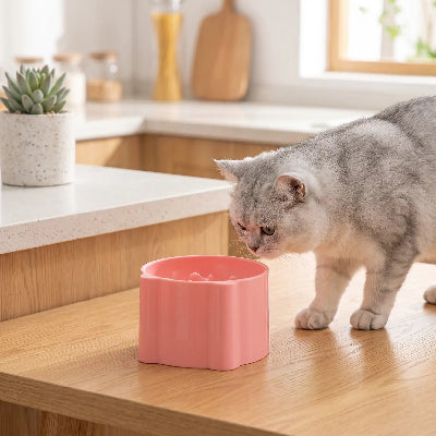gamelle anti glouton chat variante rose