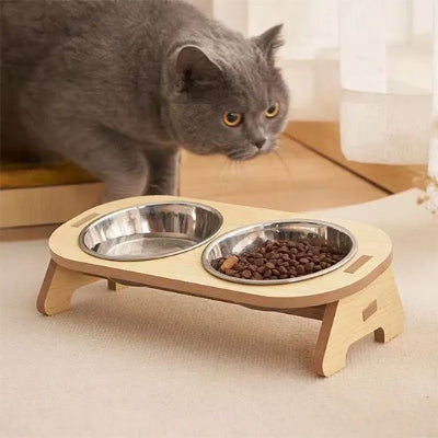 Gamelle chat surélevée model ovale