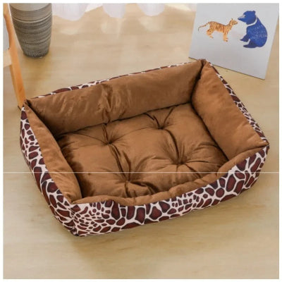Panier pour chat brun girafe