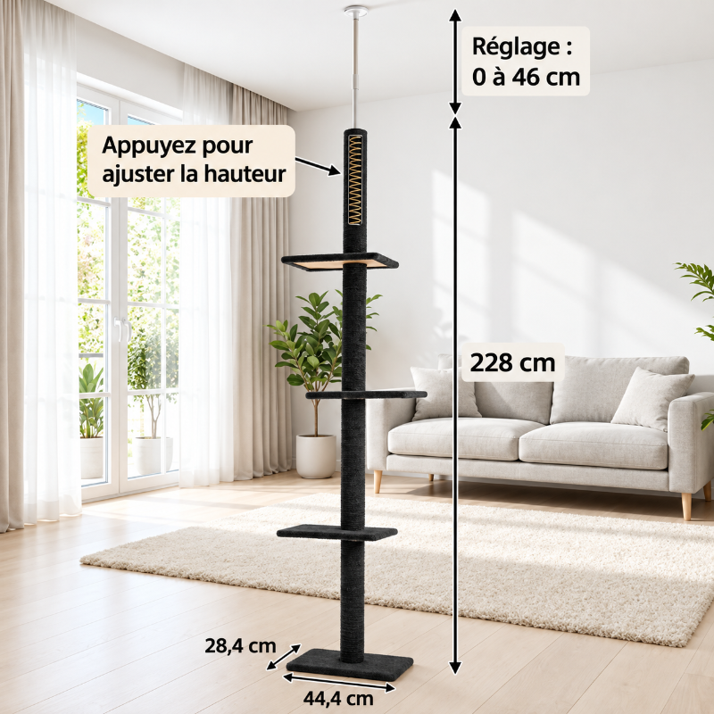 arbre a chat ajustable