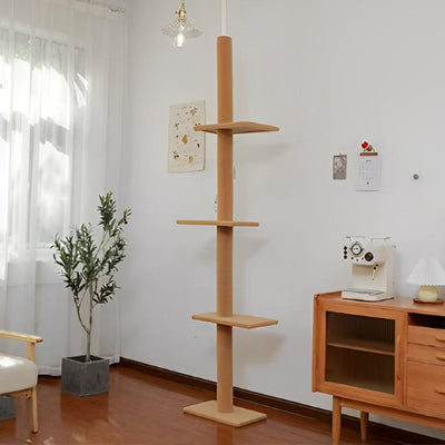 arbre a chat beige quatre plateformes