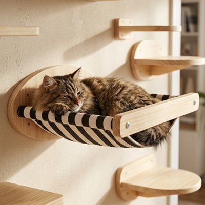Arbre a Chat mural hamac
