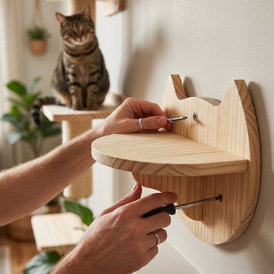 Arbre a Chat mural tablette
