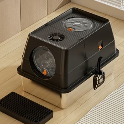 Bac à litière Chat fermer