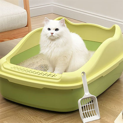 Bac à litière chat vert