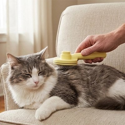 Brosse pour Chat peau sensible