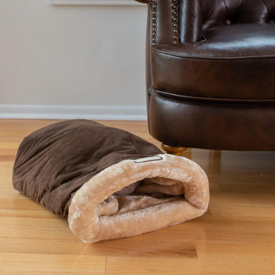 coussin chat brun tres doux