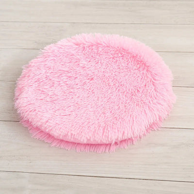 coussin chat rose tres pale
