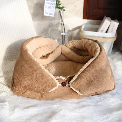 coussin pour chat beige 