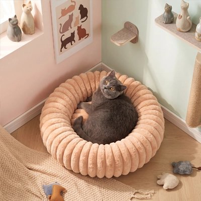 Coussin pour Chat marron et chat gris