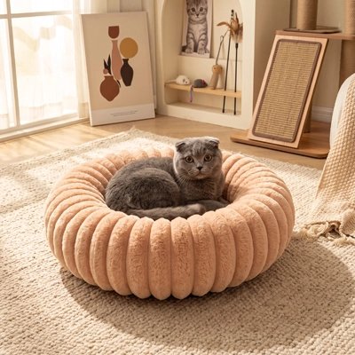 Coussin pour Chat marron