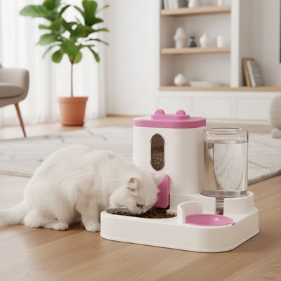 Distributeur de croquettes pour Chat duo