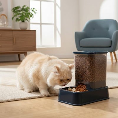 Distributeur de croquettes pour Chat