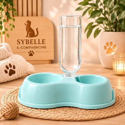 gamelle chat bleu