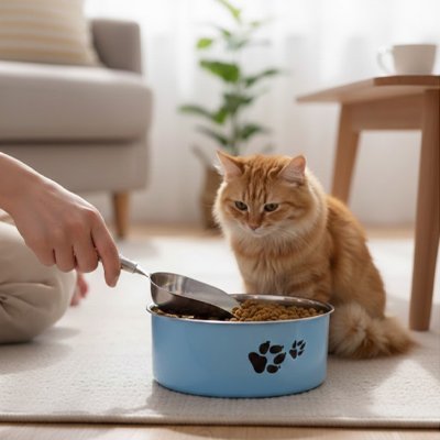 Gamelle Chat bleu