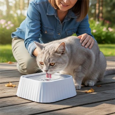 Gamelle Chat chat qui boit