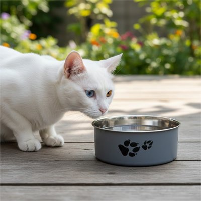 Gamelle Chat gris