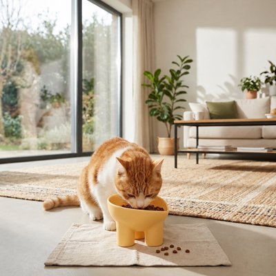 Gamelle Chat jaune et chat roux blanc