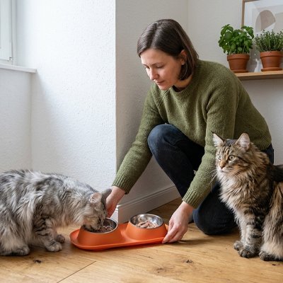 Gamelle Chat orange