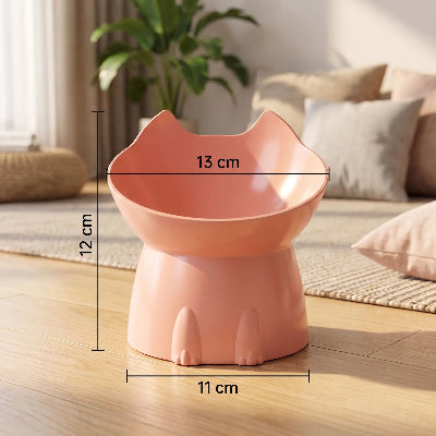 gamelle chat surélevée rose et dimensions