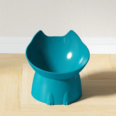 gamelle chat surélevée turquoise