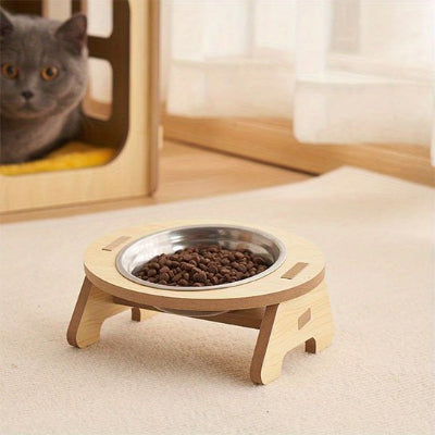 Gamelle chat surélevée un plat 