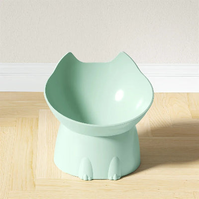 gamelle chat surélevée verte