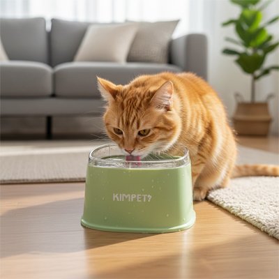 Gamelle Chat vert et chat roux