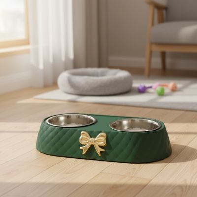 Gamelle Chat verte