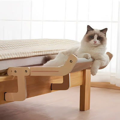 hamac pour chat en bois confortable