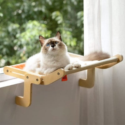 hamac pour chat en bois
