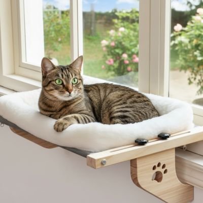 Hamac pour Chat fenetre scandinave