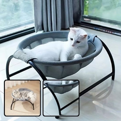 hamac pour chat gris robuste chat blanc