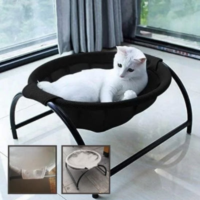 hamac pour chat noir robuste chat blanc