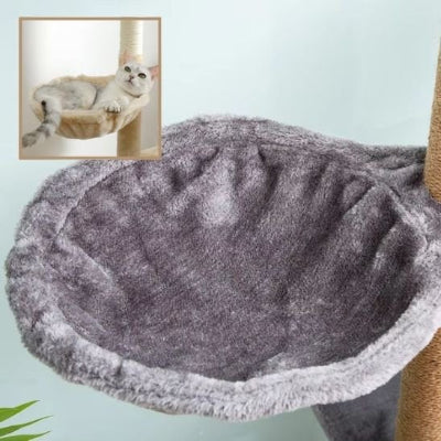 hamac pour chat suspendu gris
