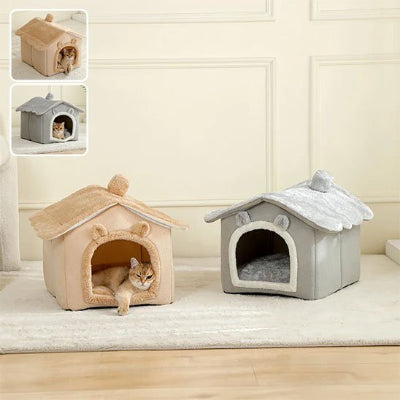 niche pour chat avec coussin moelleux