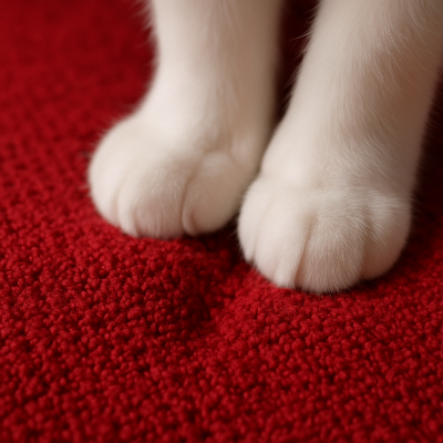 niche pour chat noel blanc