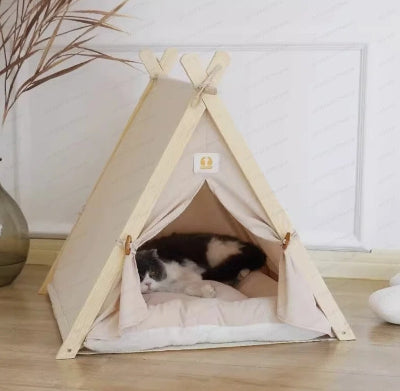 niche pour chat- pi beige