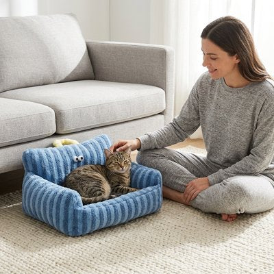 Panier Chat bleu