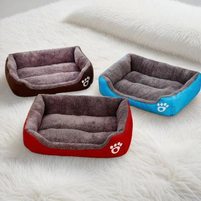 panier chat trois couleurs moelleux et confortable