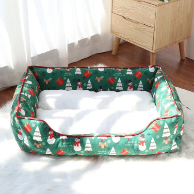 panier douillet de noël pour vert