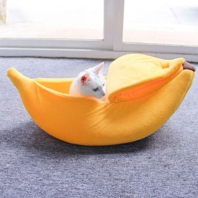 Panier pour chat jaune