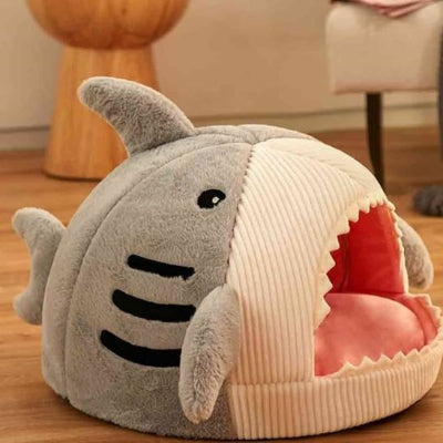 panier pour chat requin moelleux 