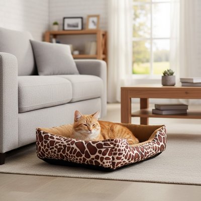 Panier pour Chat roux et blanc